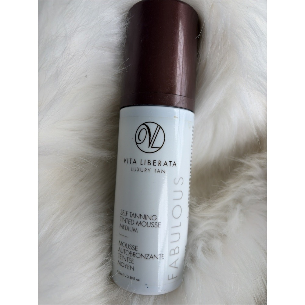 VITA LIBERATA LUXURY TAN SELF TANNING TINTED MOUSSE MEDIUM 3.38oz Tanner Lotion
